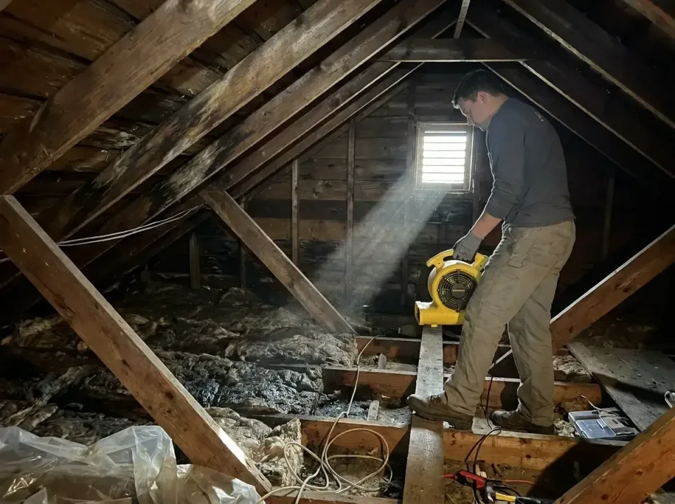 attic-water-damage-drying-proc-007 — frequently asked questions, Emergency Water Extraction & 24/7 Flood Response in Redland…